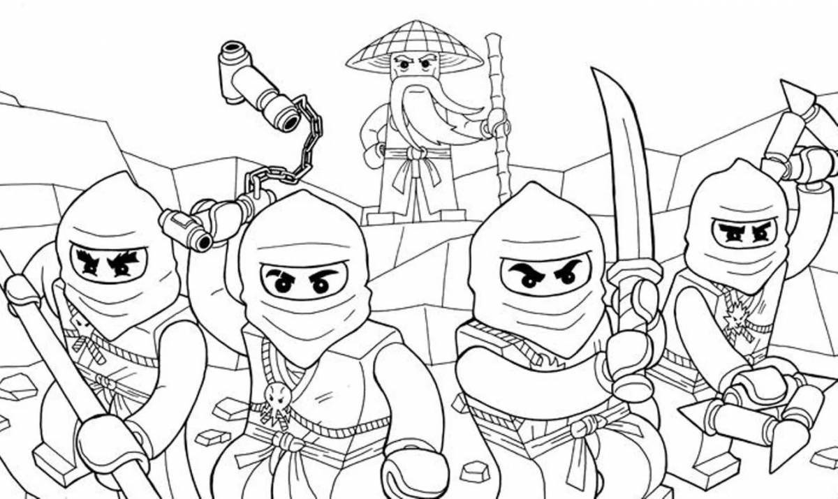 Coloring lego ninja