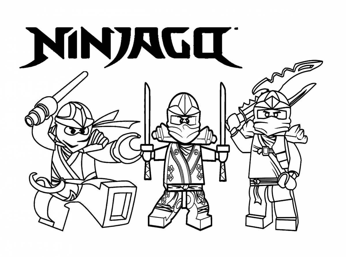 Lego ninja coloring page live