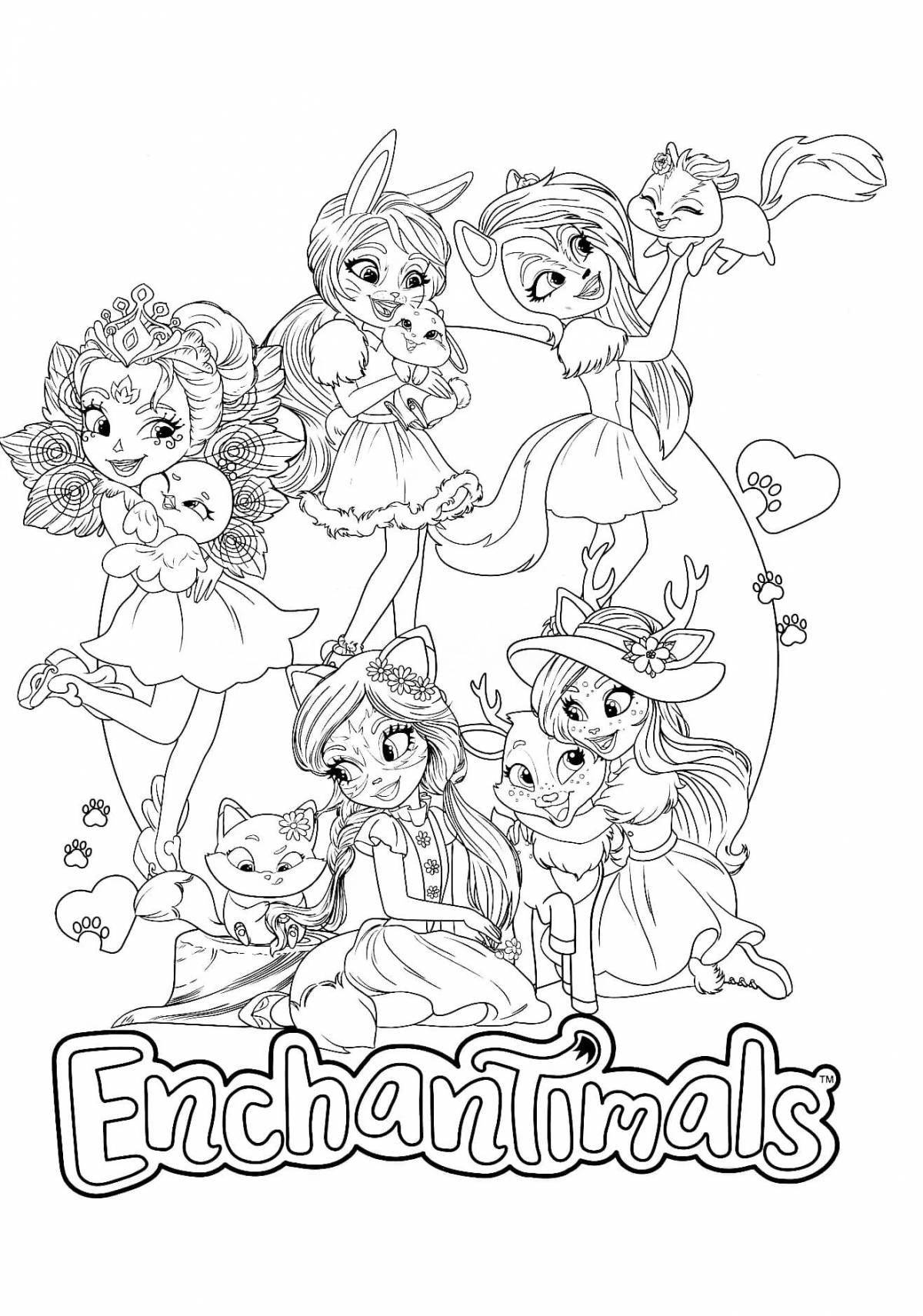 Enchantimals coloring pages
