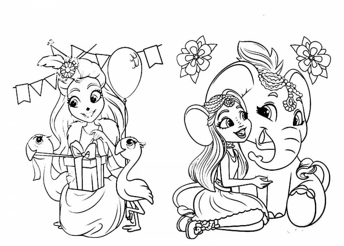 Enchantimals creative coloring
