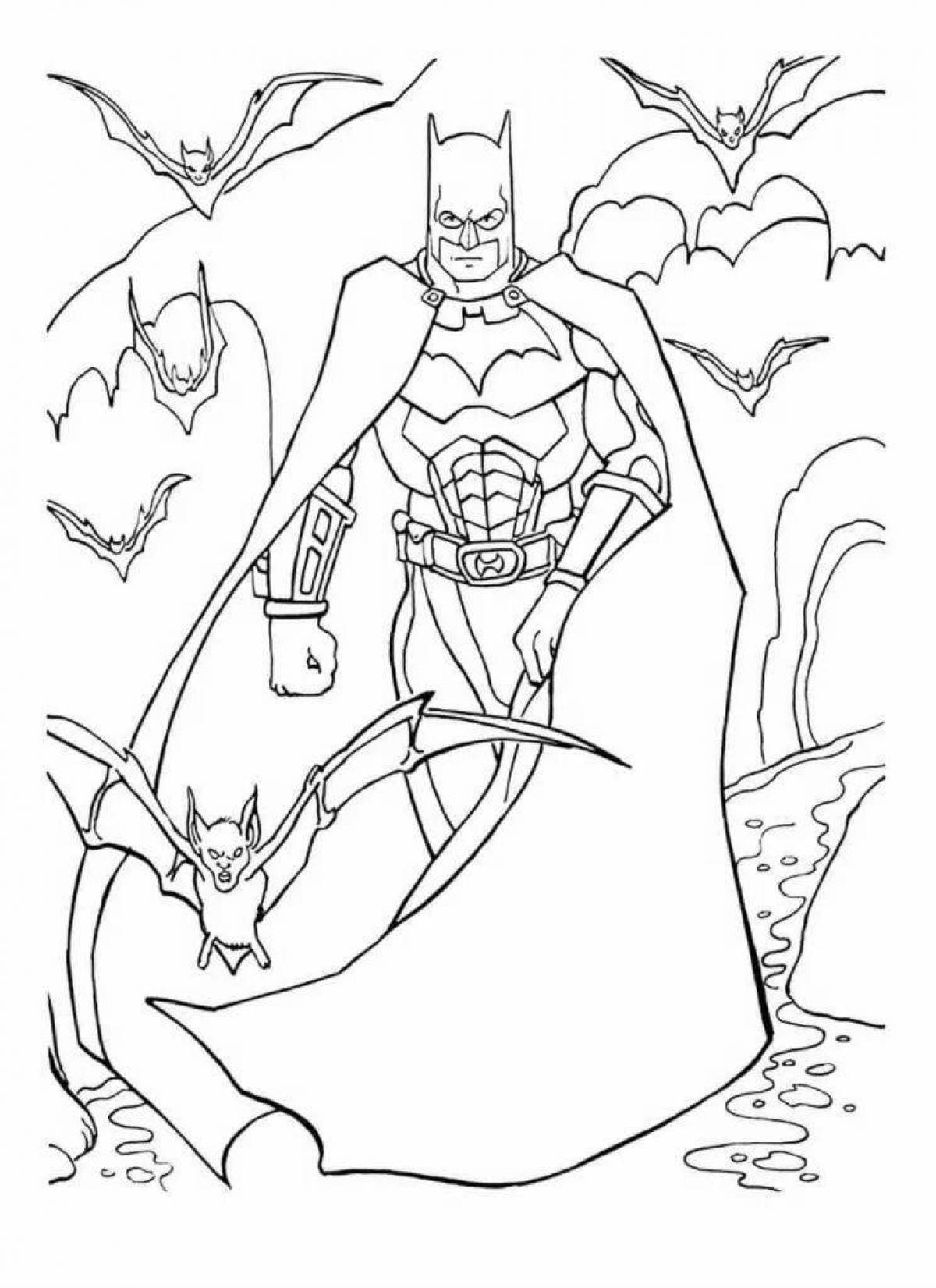 Batman fun coloring book for kids