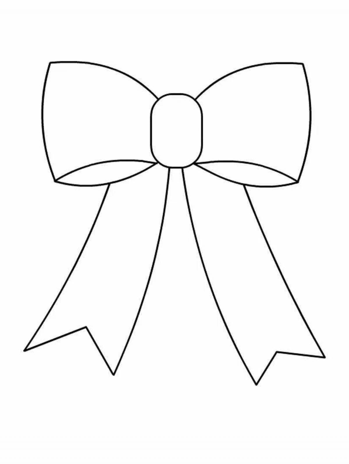 Coloring funny bow