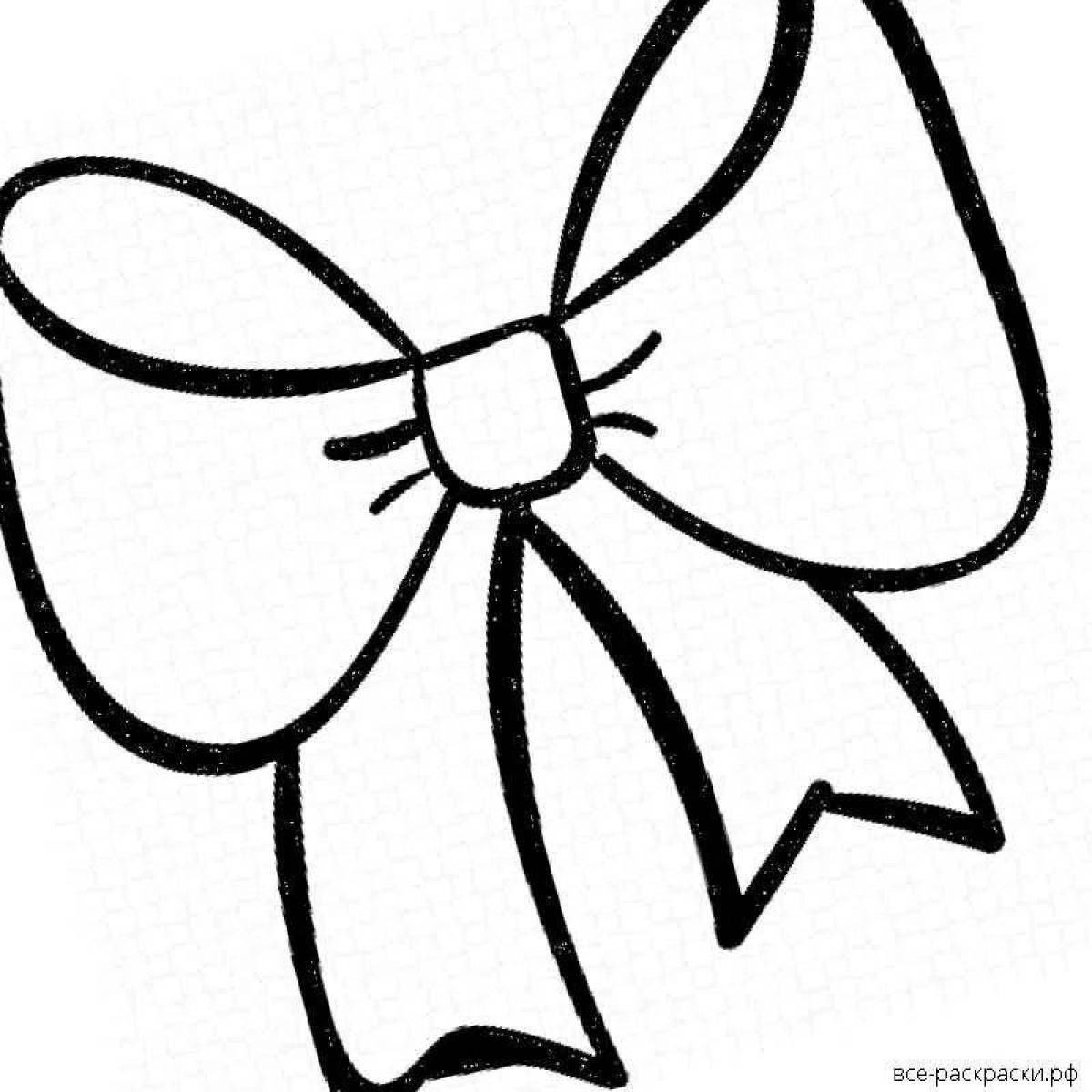 Joy bow coloring page