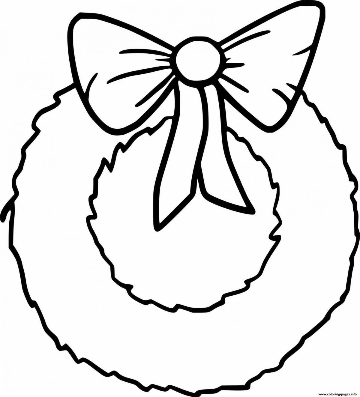 Magic bow coloring page