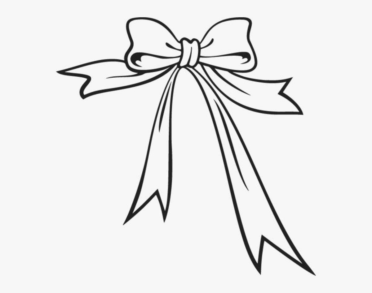 Coloring cute bow