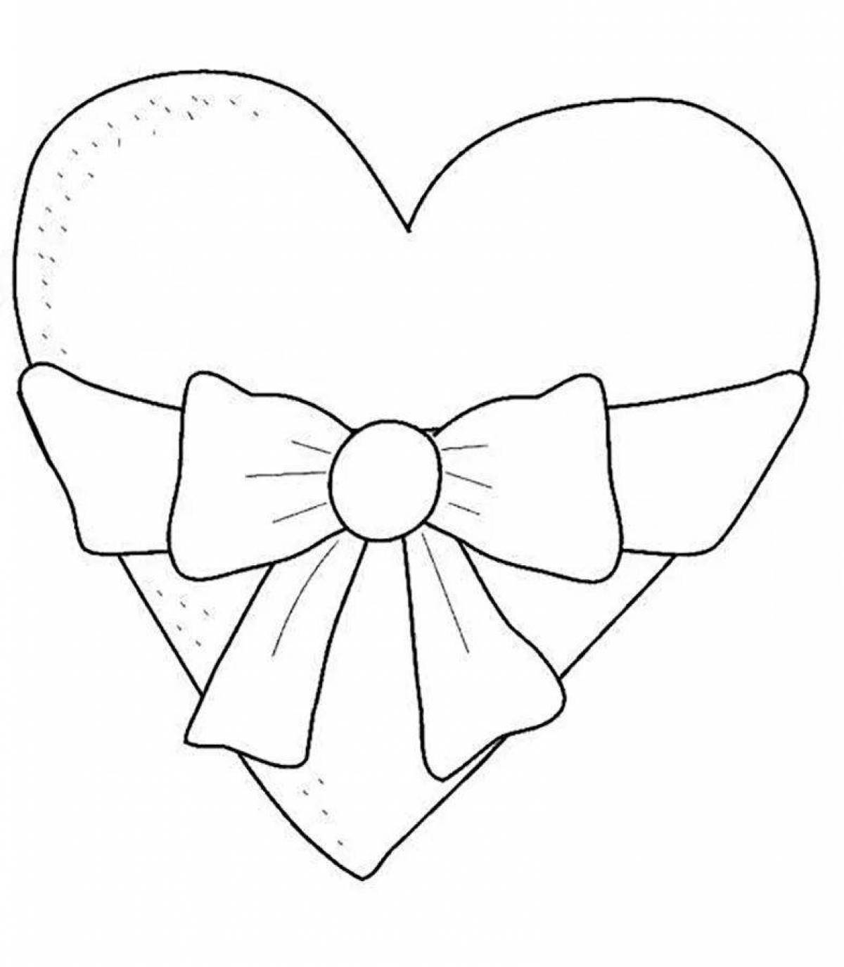 Coloring book amazing bow