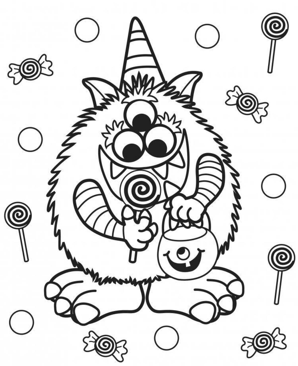 Colorful babayka coloring book