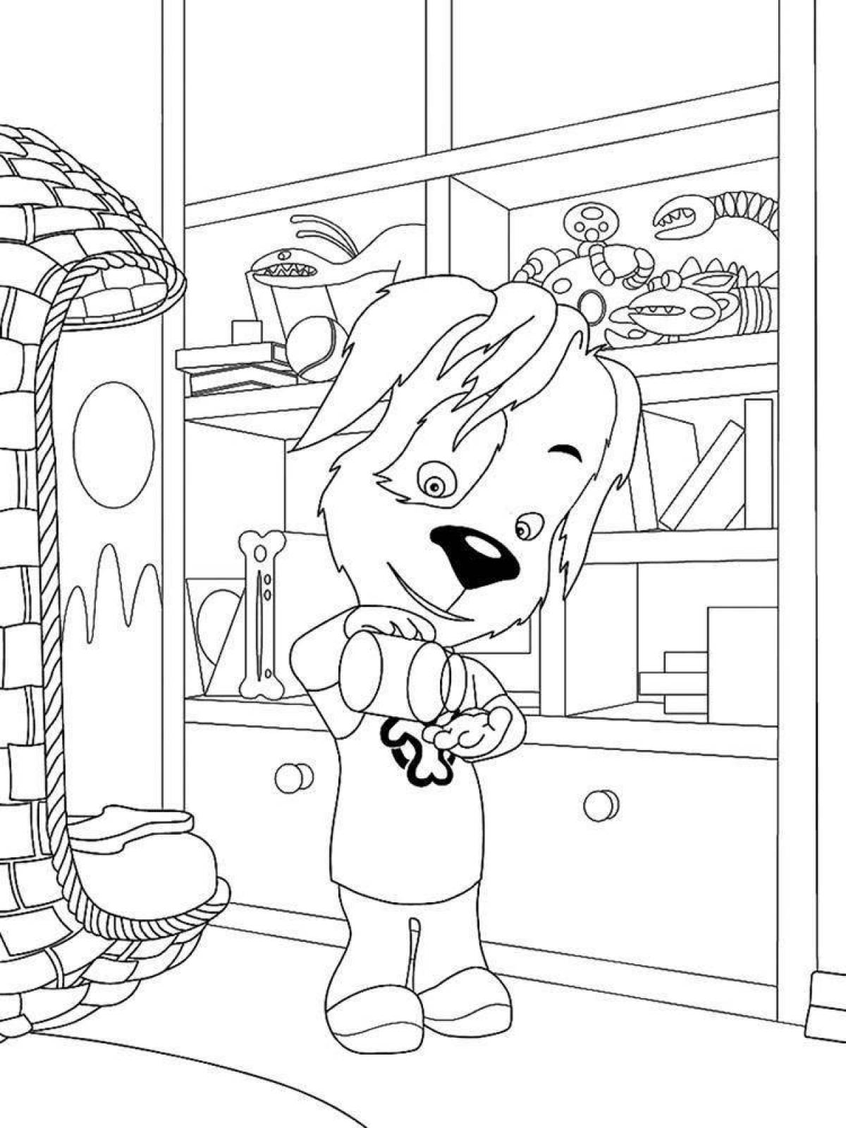 Sparkling coloring friend barboskin