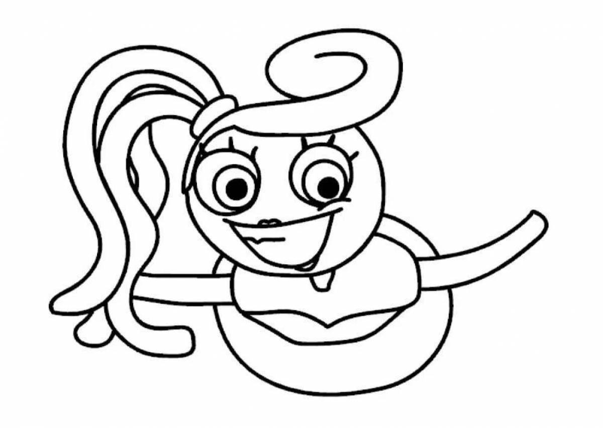 Exciting daddy long leg coloring page