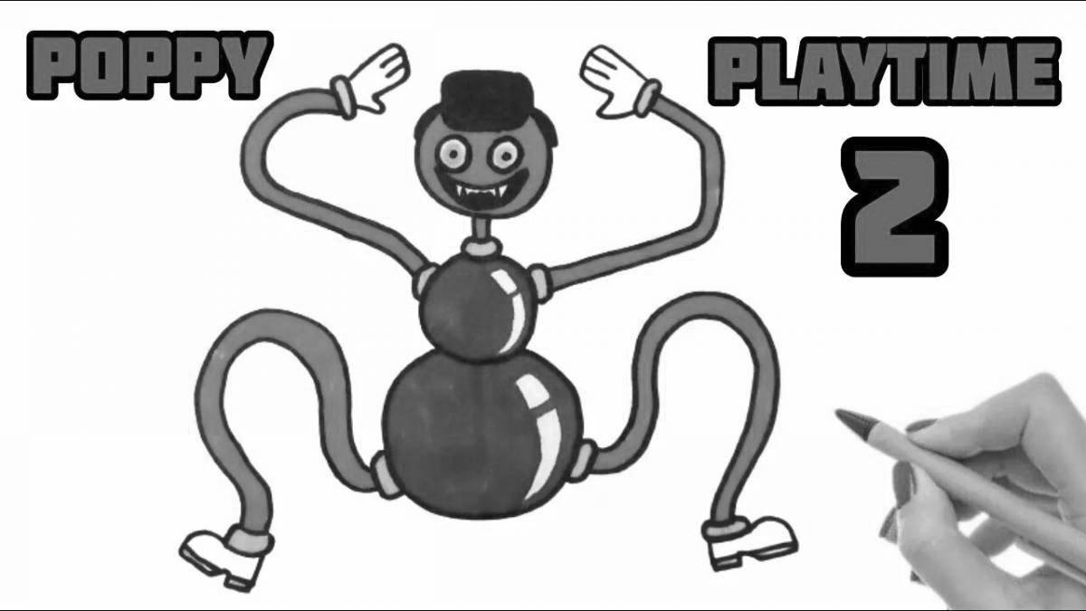 Animated Daddy Leggy Coloring Page