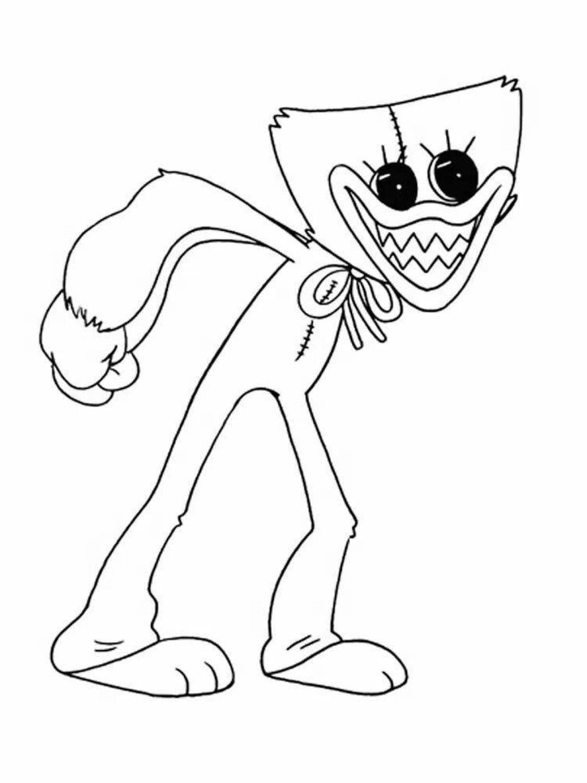 Colorific daddy long legs coloring page