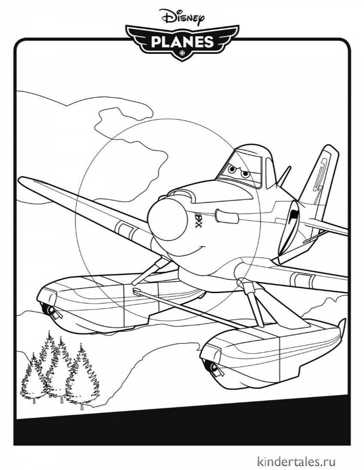 Great water and fire coloring page