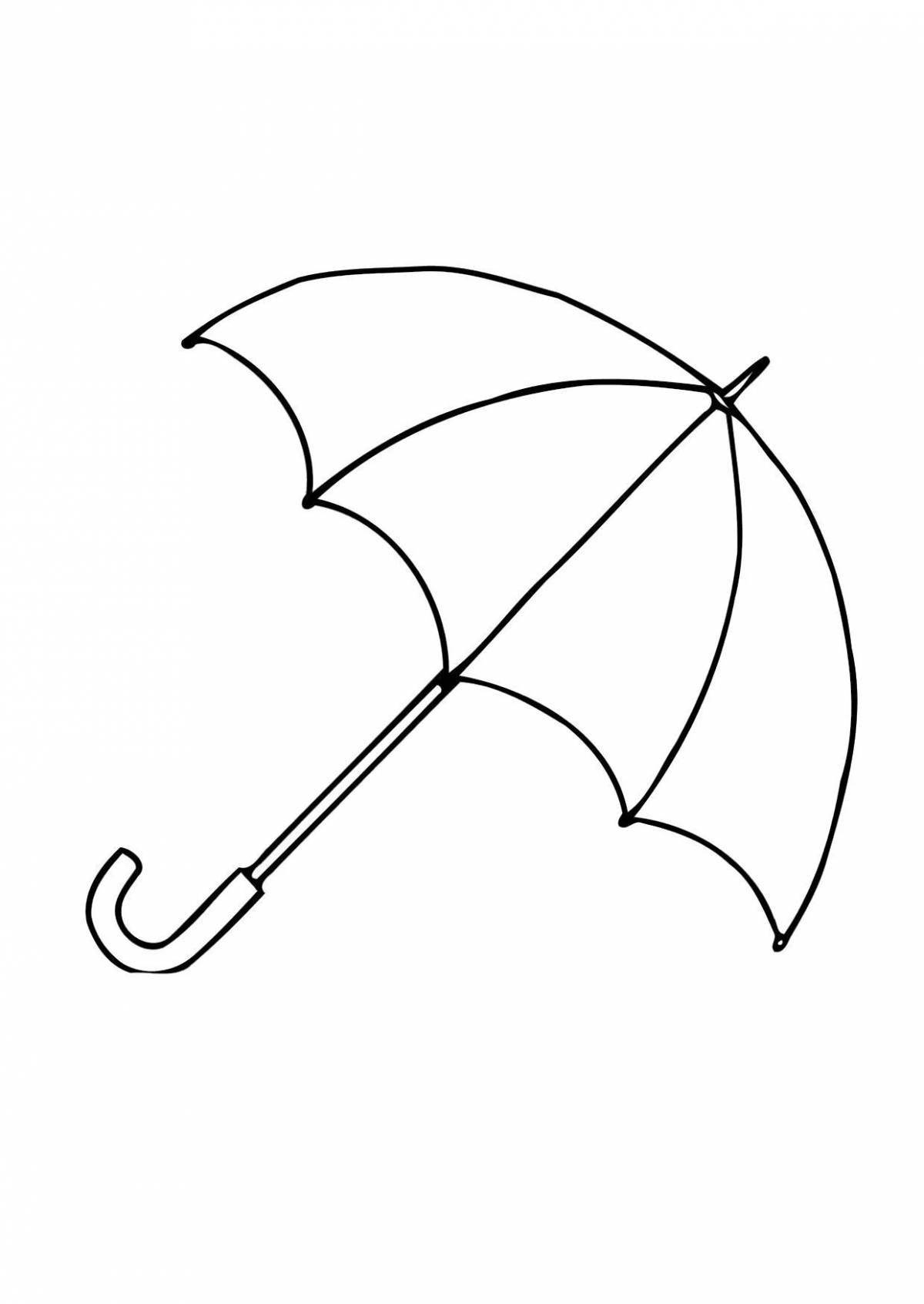 Colorful and colorful and joyful umbrella coloring book for kids