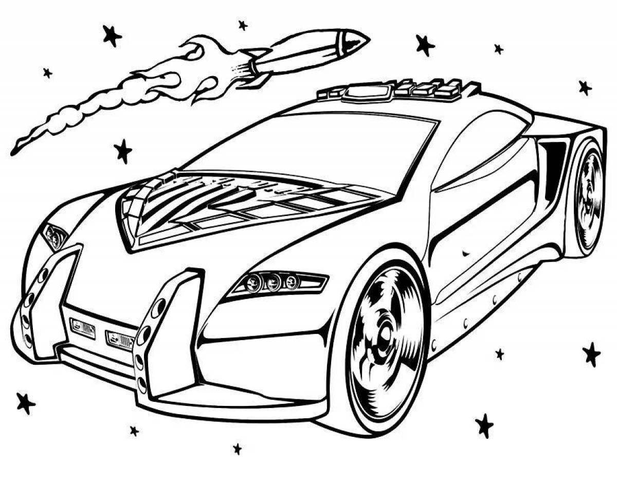 Hot wheels dazzling coloring book for boys