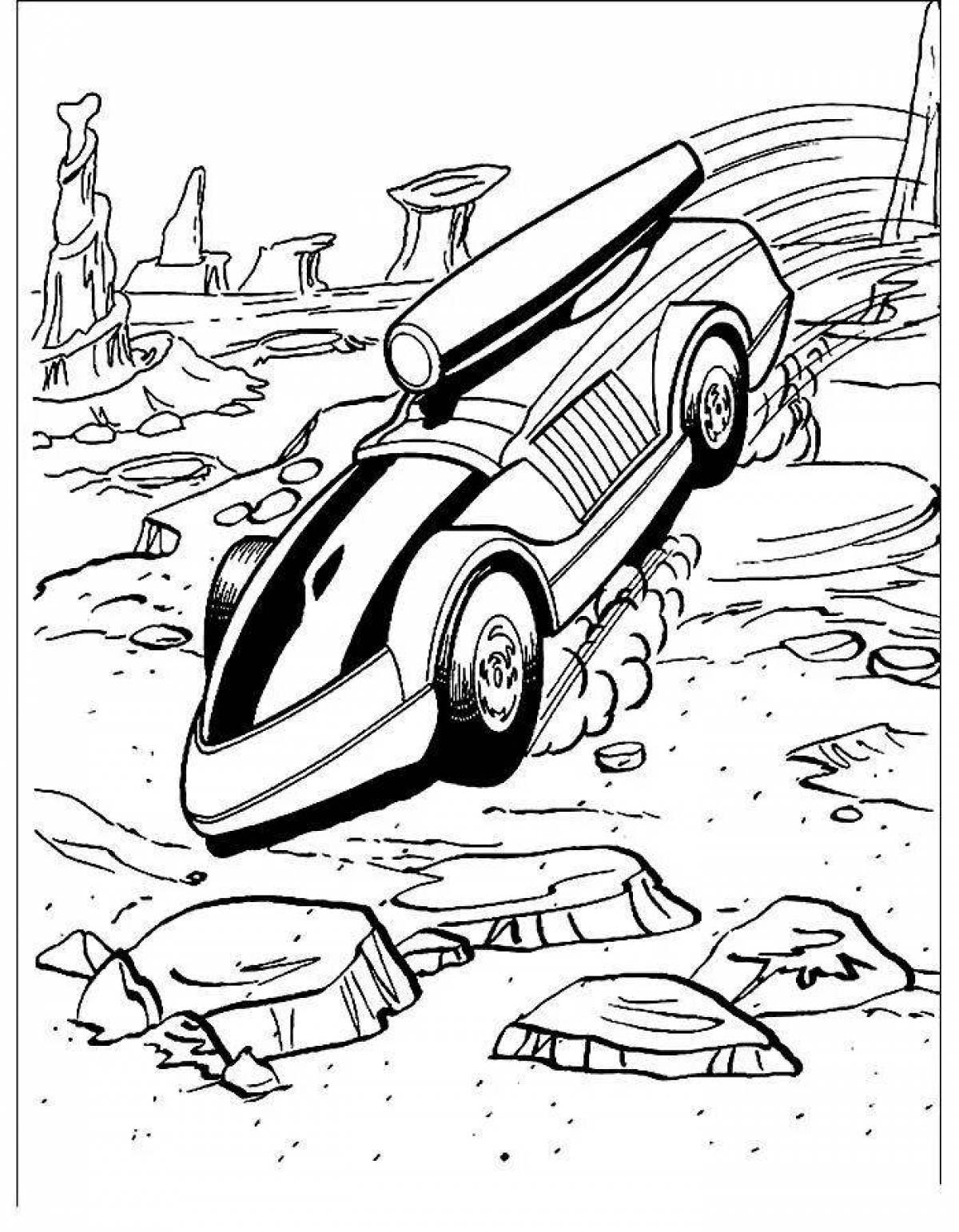 Exquisite hot wheels coloring book for boys