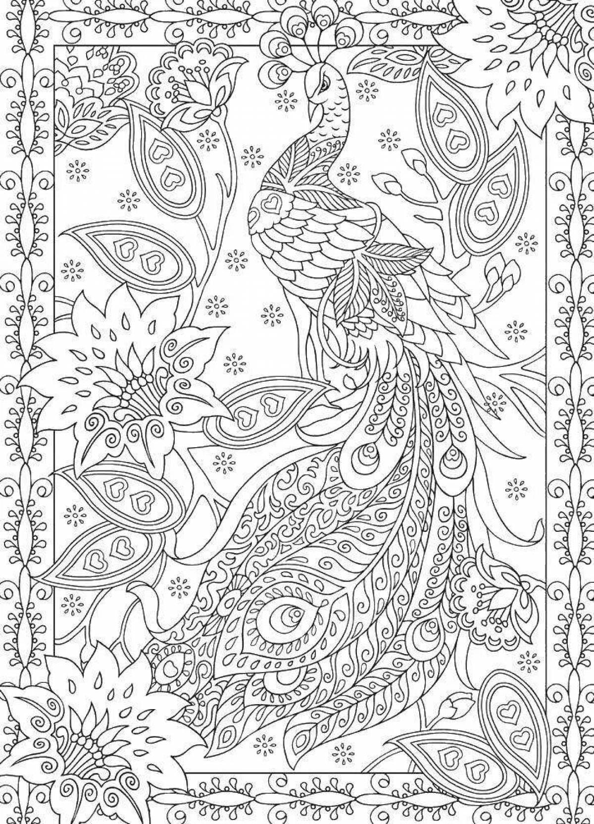 Relaxing coloring by numbers for adults