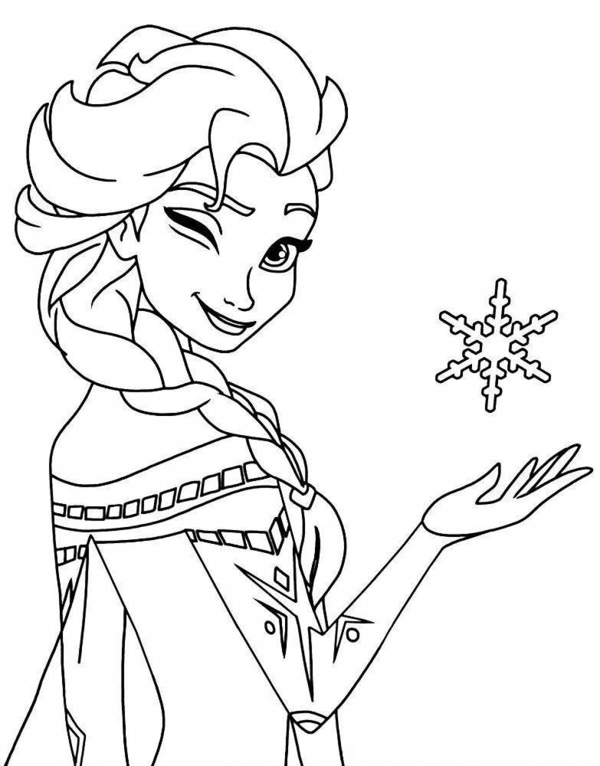 Great Frozen coloring book for 5-6 year olds