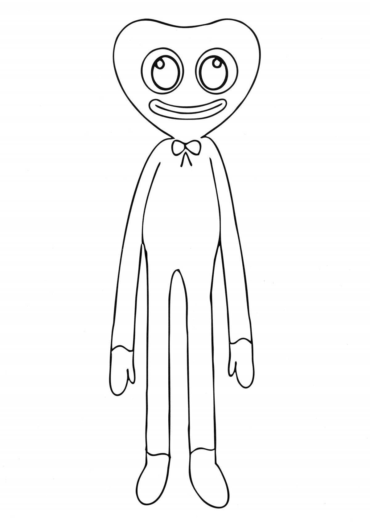 Animated coloring huggy