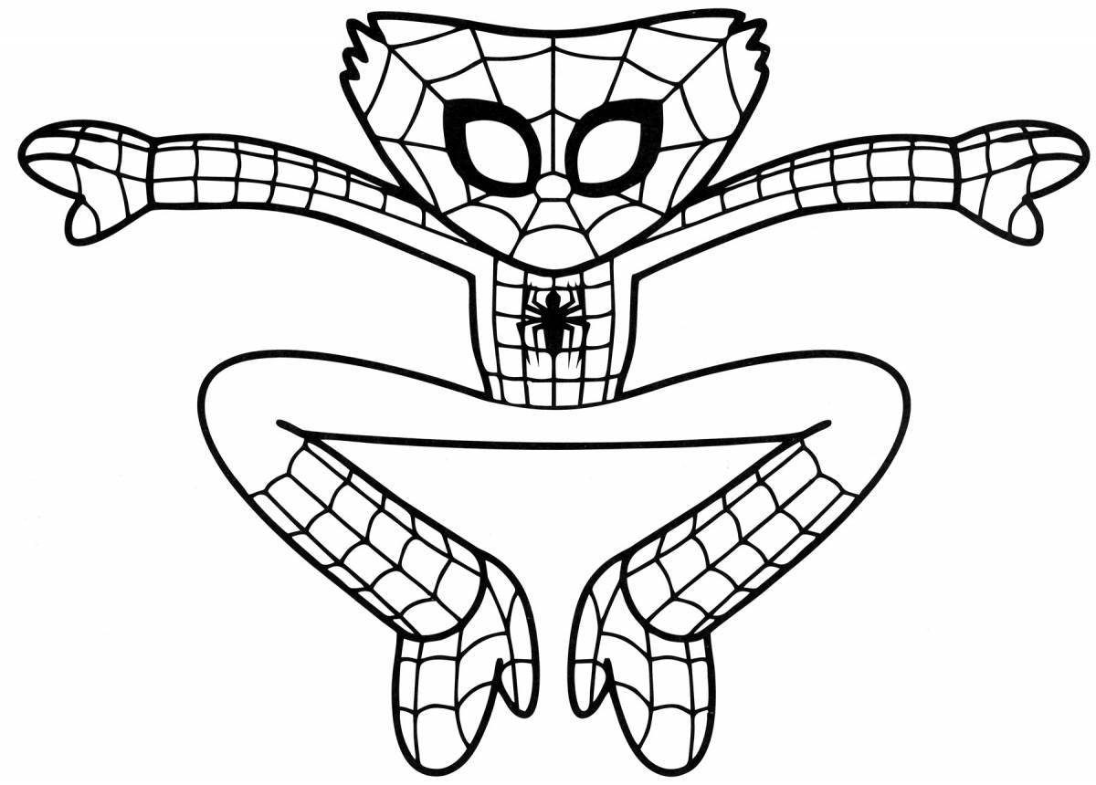Snuggable huggy coloring page
