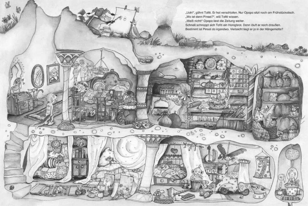 Художественная раскраска виммельбух