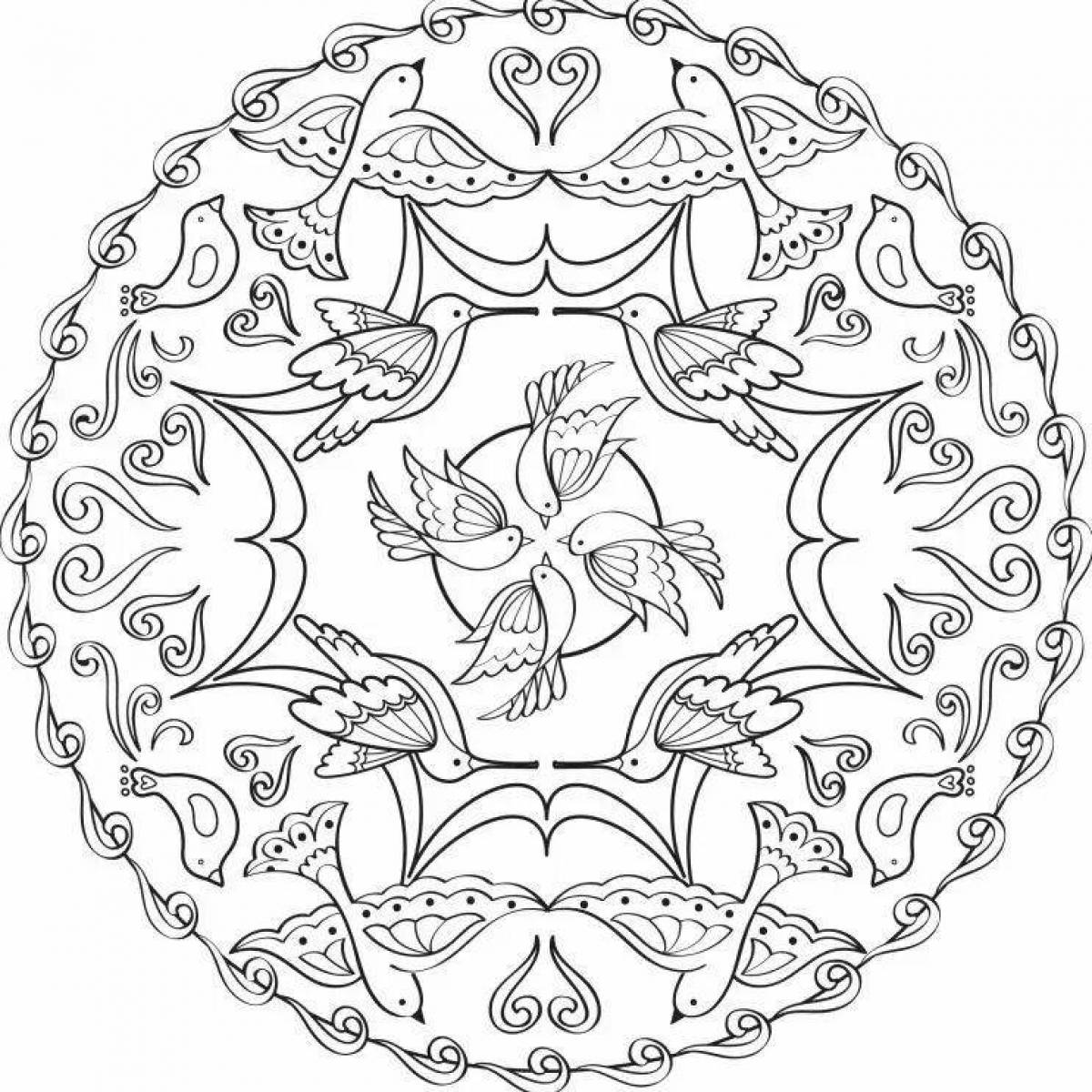 Refreshing mantra coloring pages