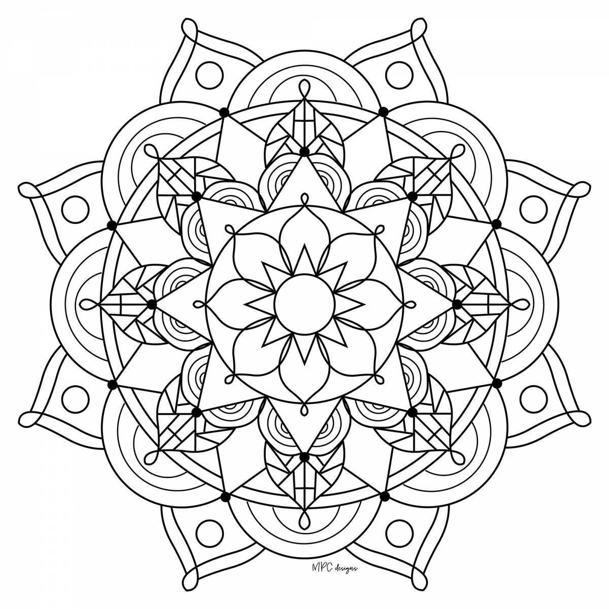 Relaxing mantra coloring pages