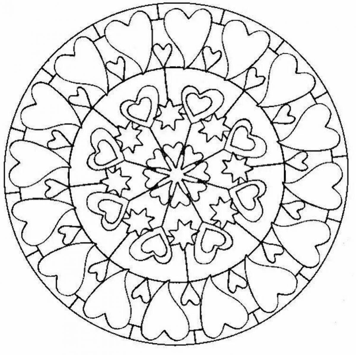 Charming mantra coloring pages