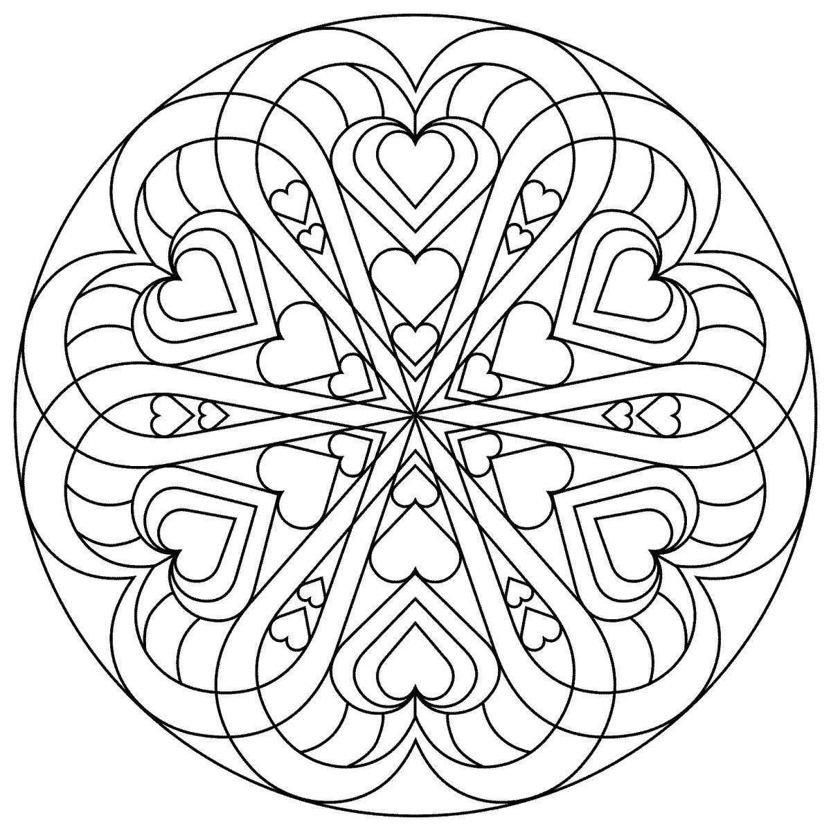 Exquisite mantra coloring pages