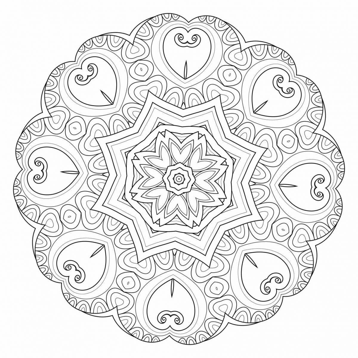 Fascinating mantra coloring pages