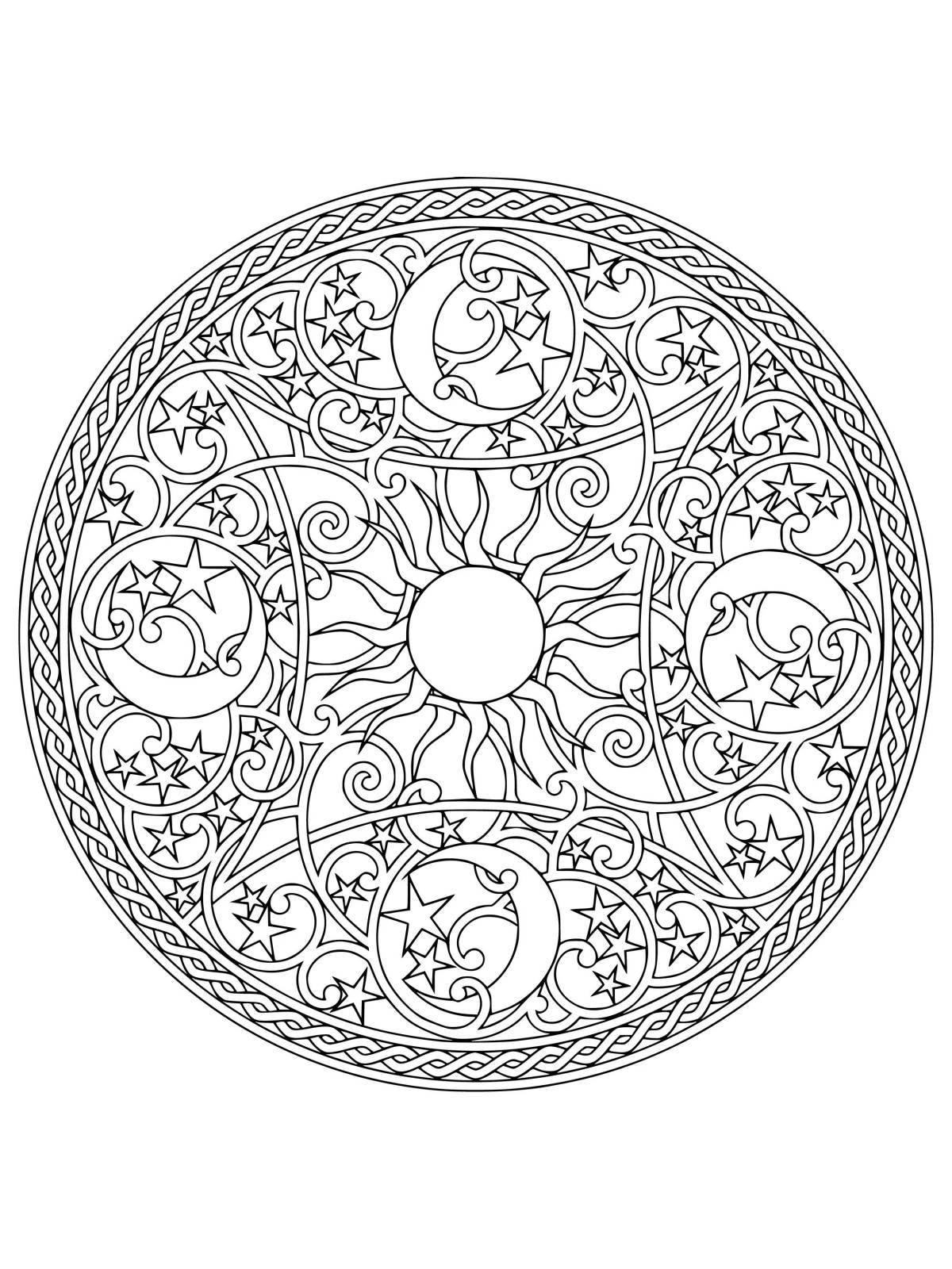 Humorous mantra coloring pages