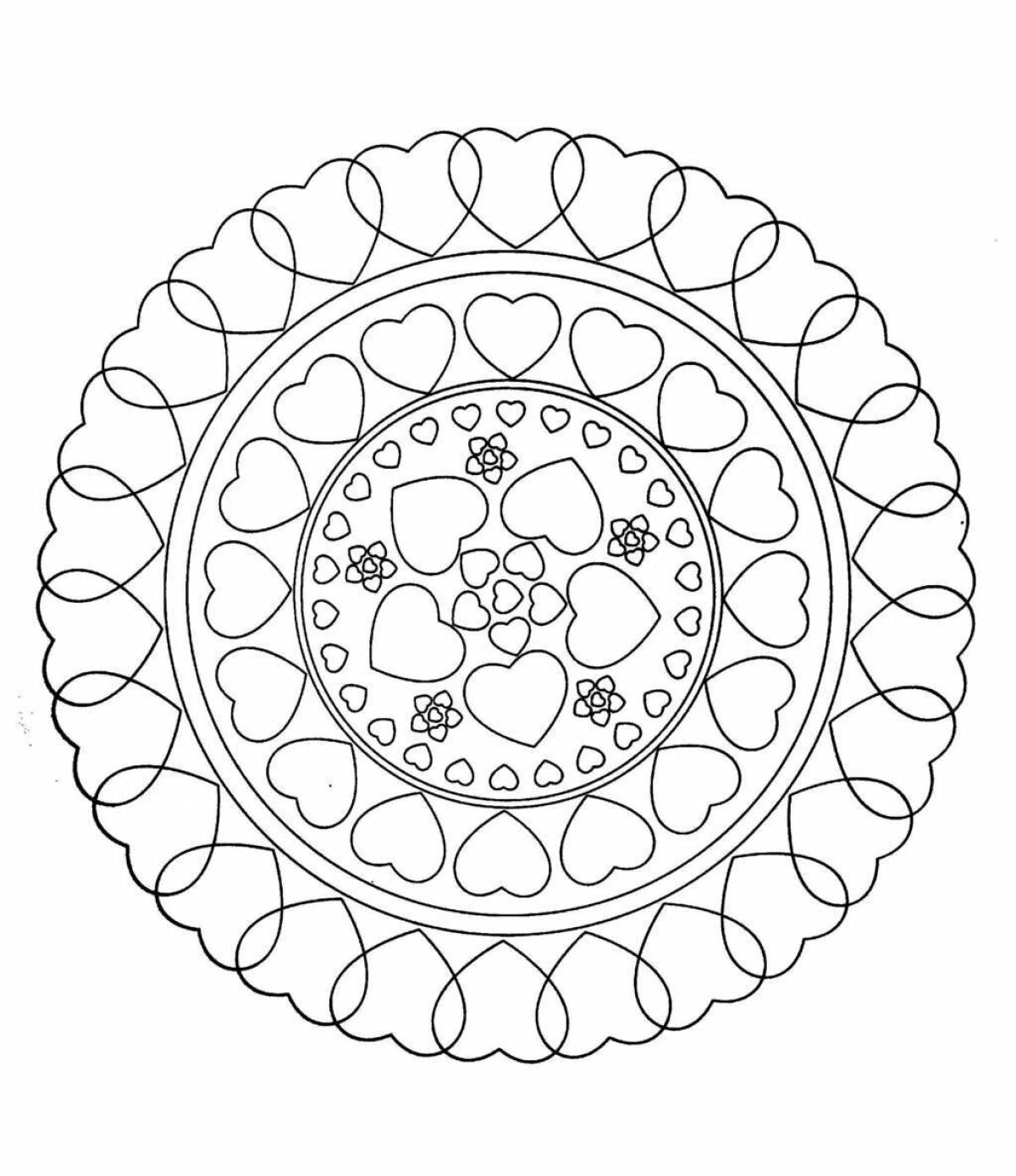 Positive mantra coloring page
