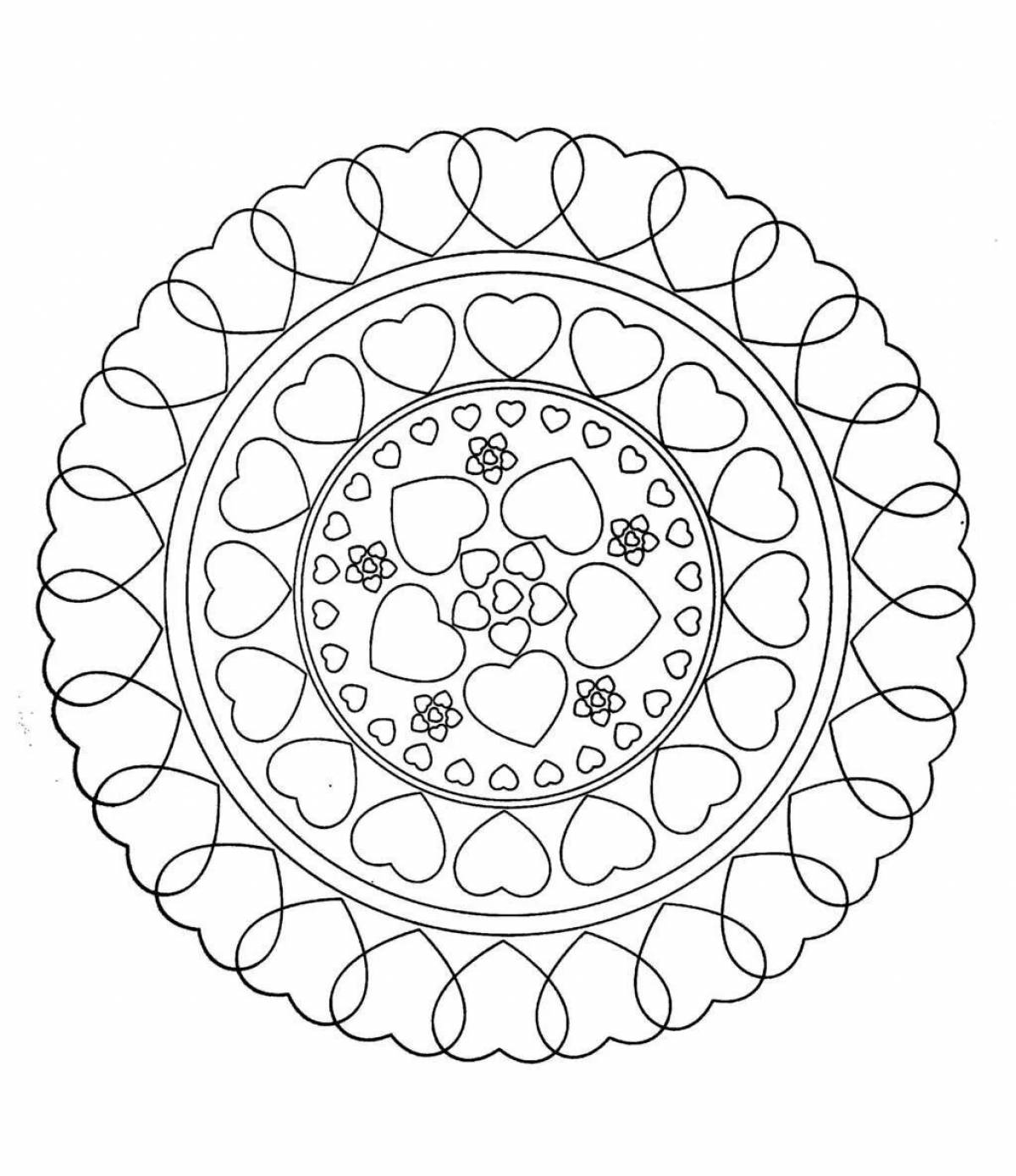 Positive mantra coloring page