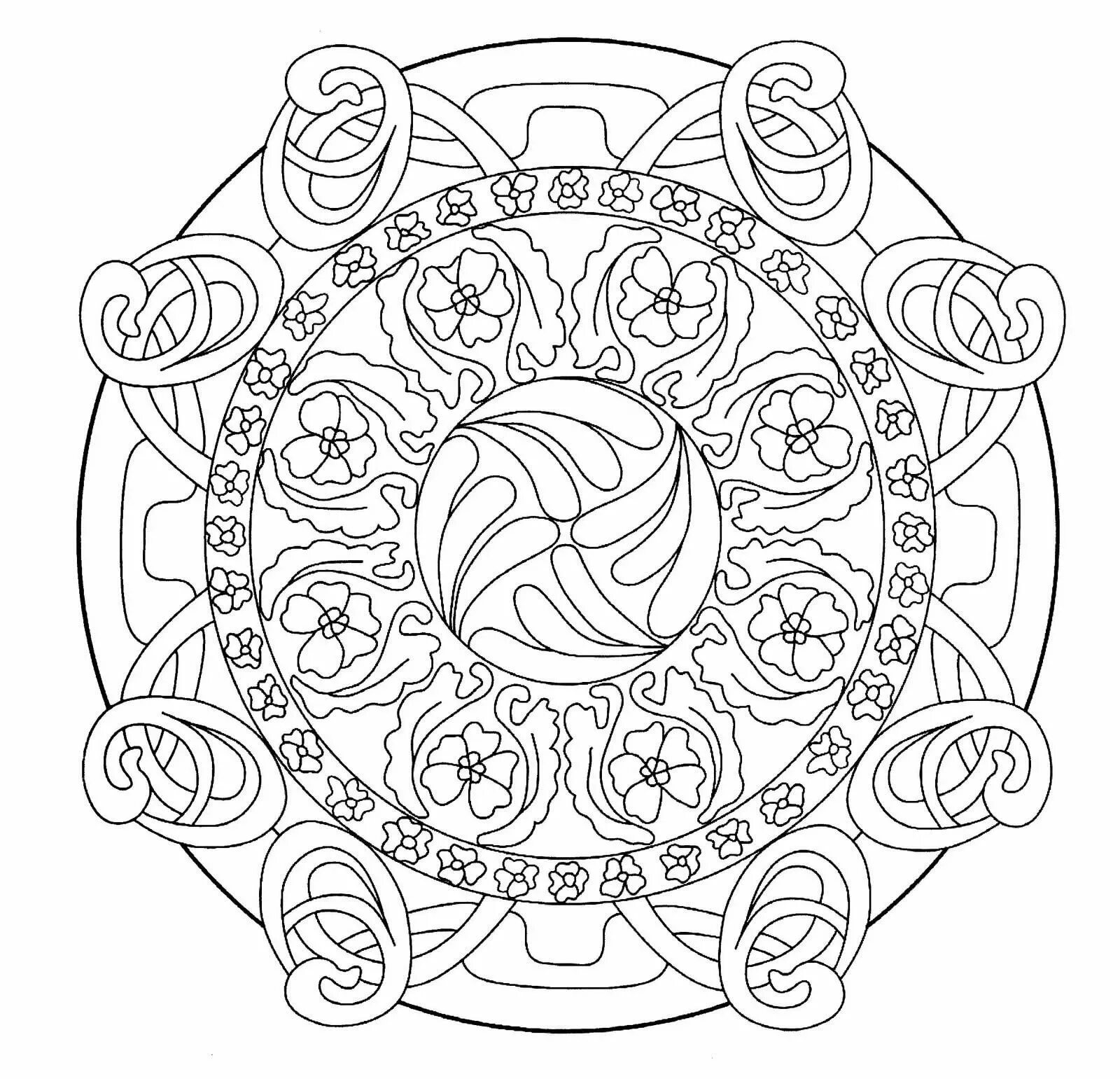 Encouragement mantra coloring page