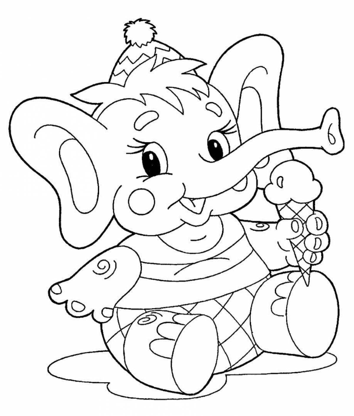 Cute animal coloring pages