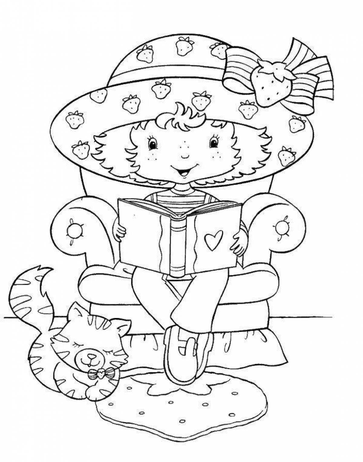 Coloring page poised the best
