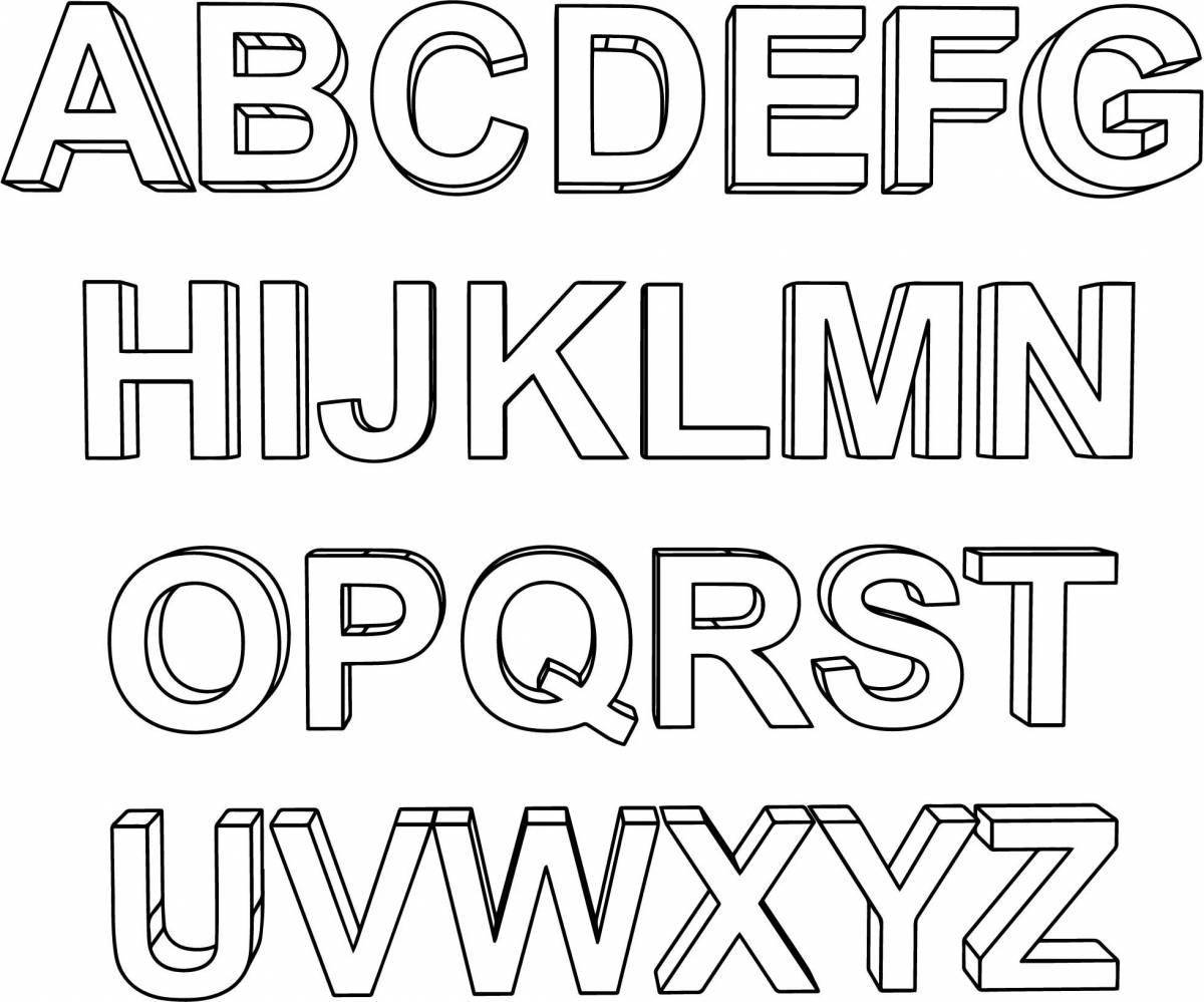 Coloring funny alphabet loris