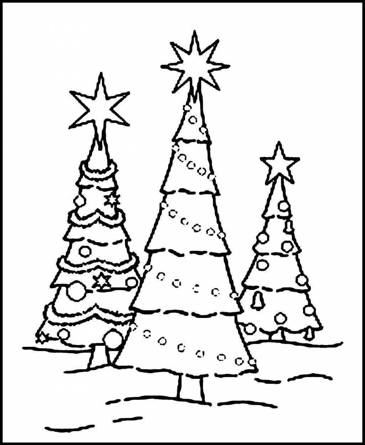 Gorgeous drawing of a Christmas tree