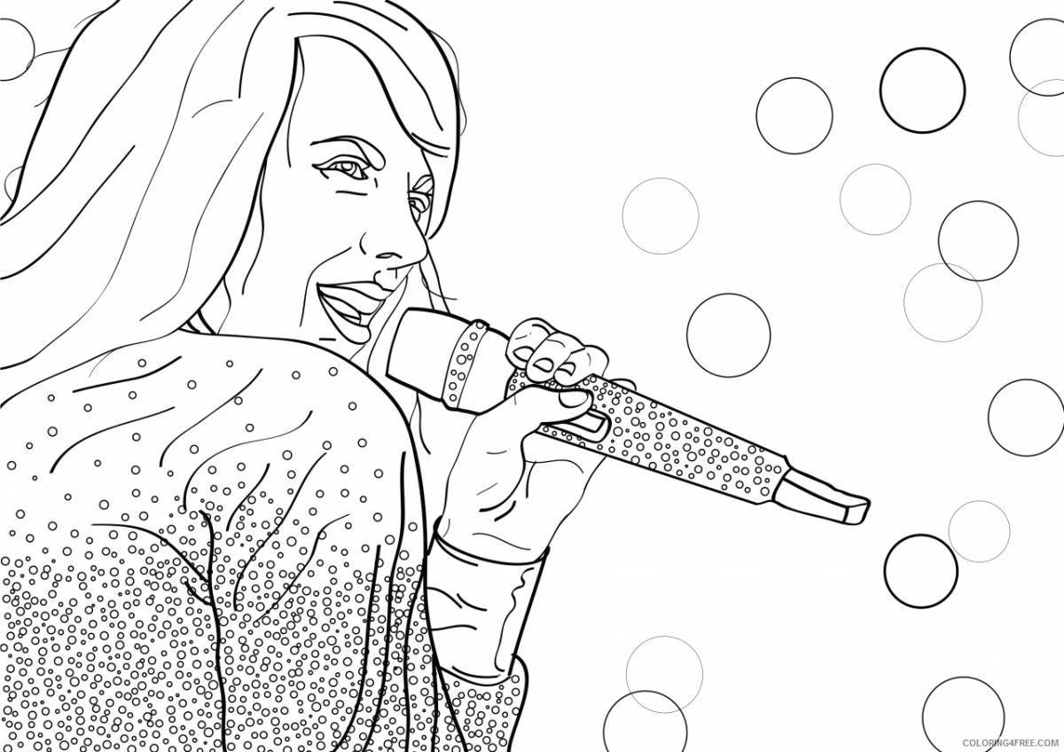 Mia smartly coloring page