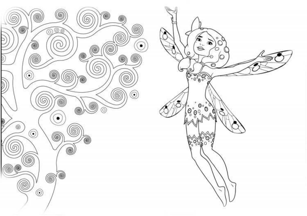 Mia smartly coloring page