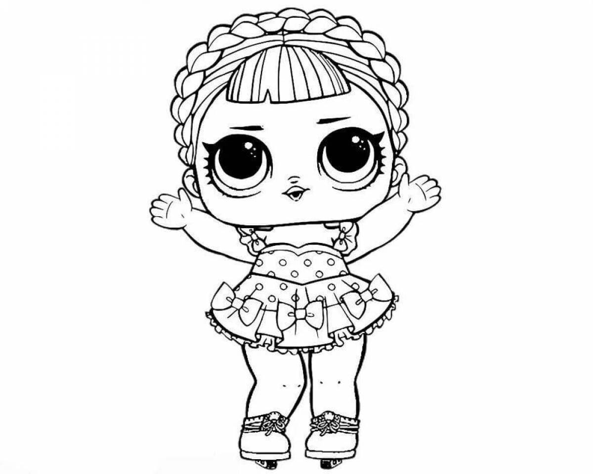 Coloring book magic short doll