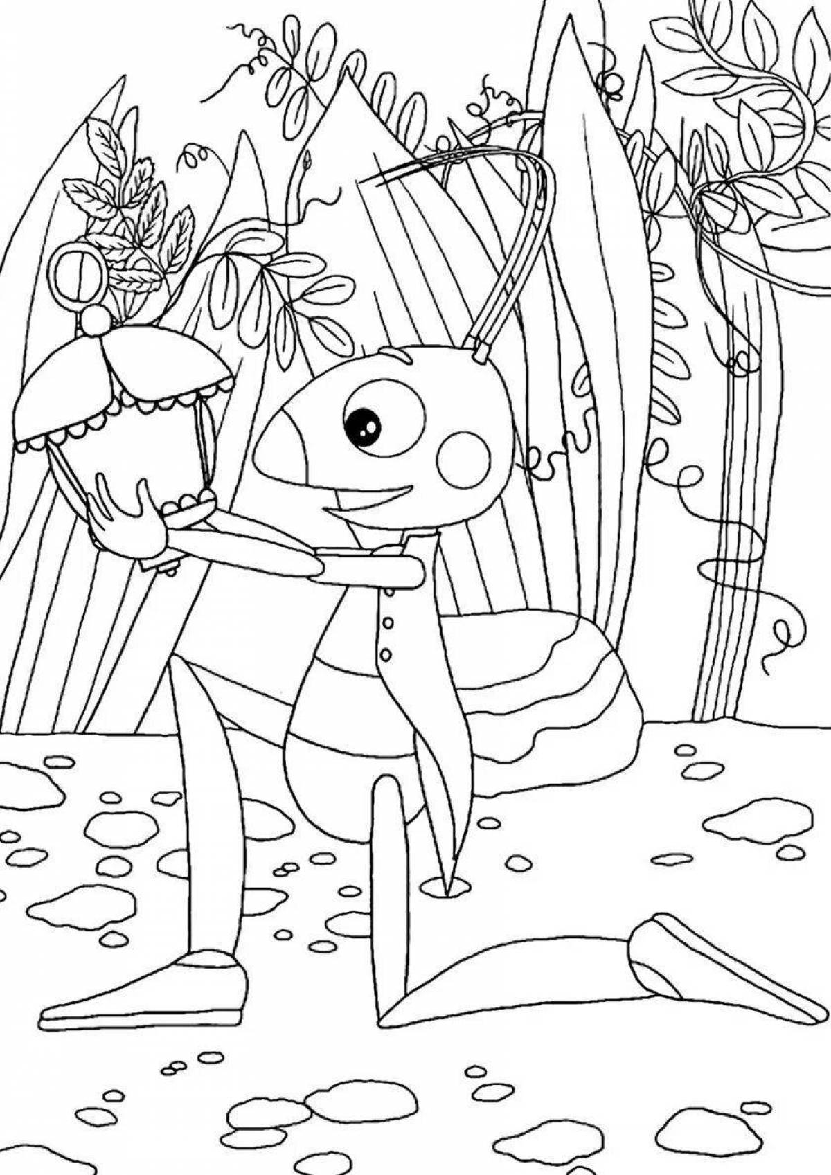 Magic Luntik and Kuzya coloring book