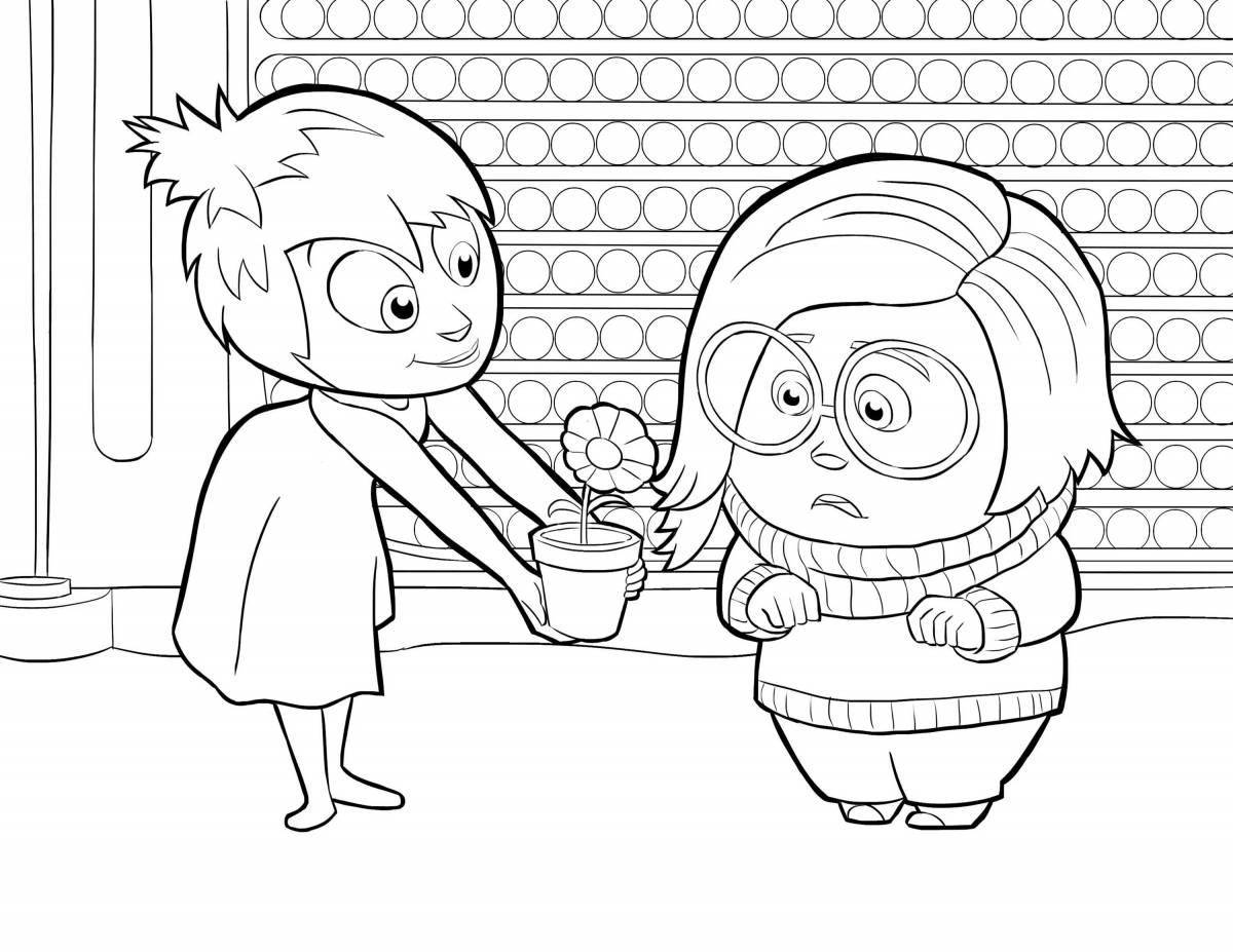 Amazing cartoon coloring book for kids