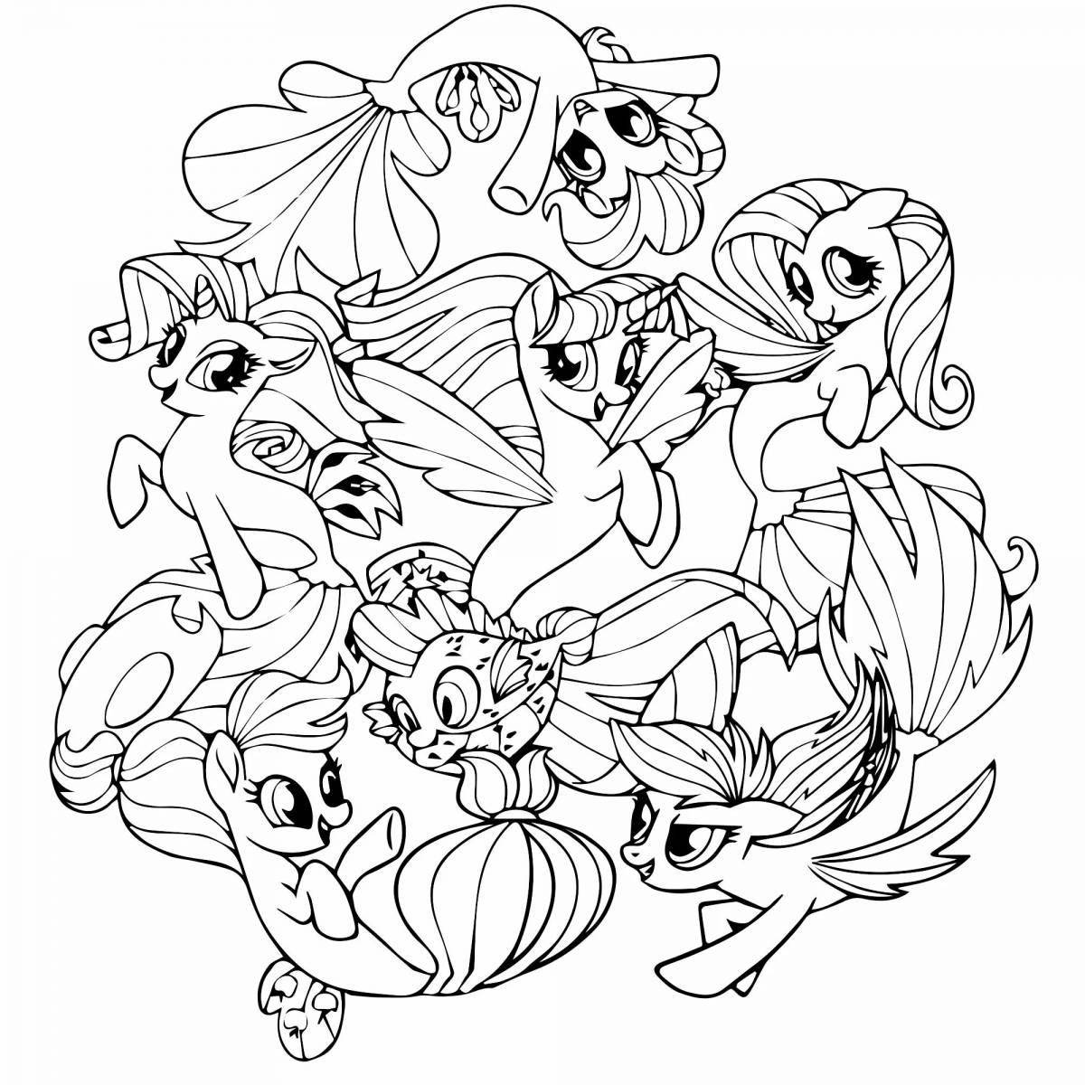 Radiant coloring page my little pony game