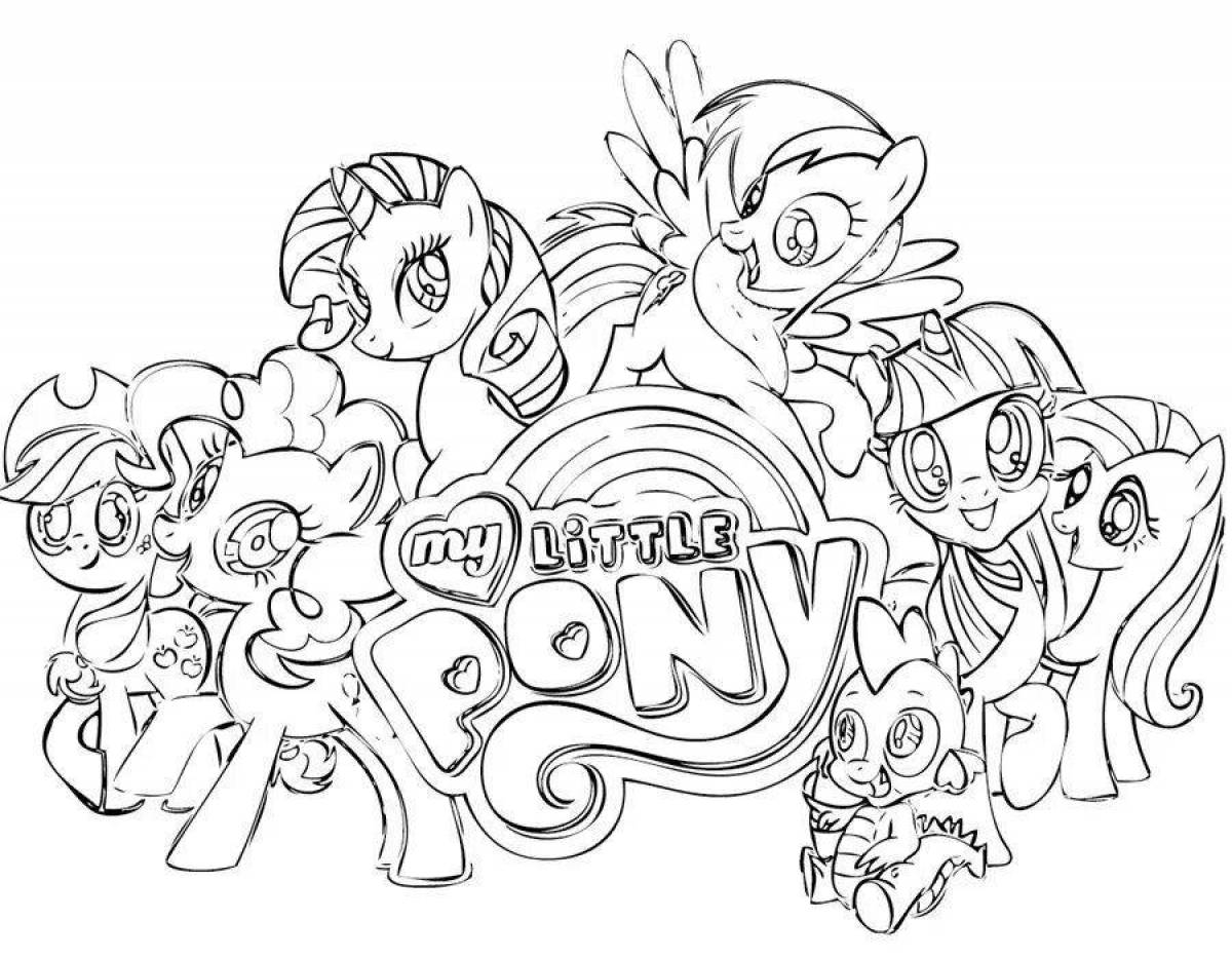 My little pony game coloring page