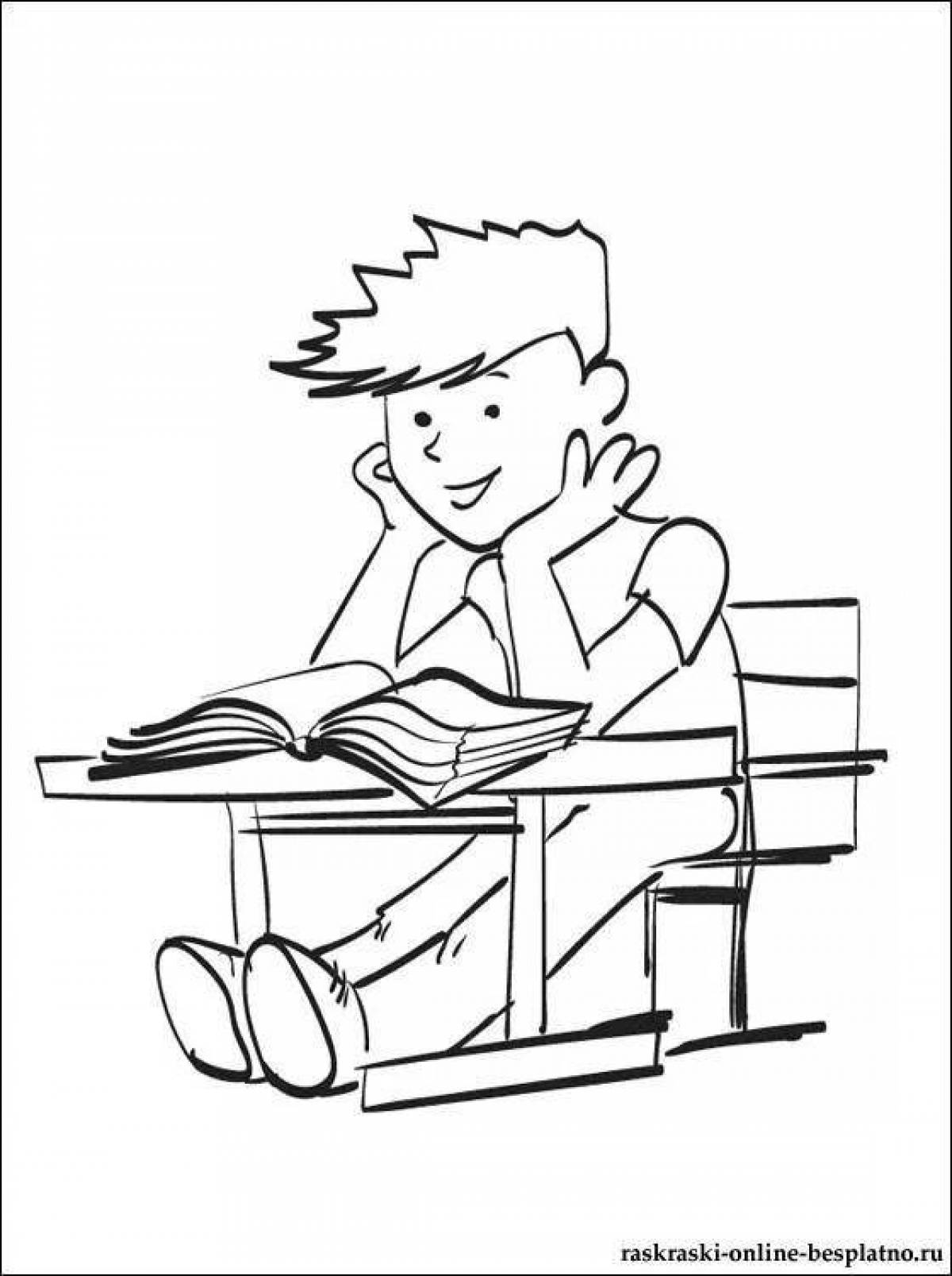 Creative coloring student