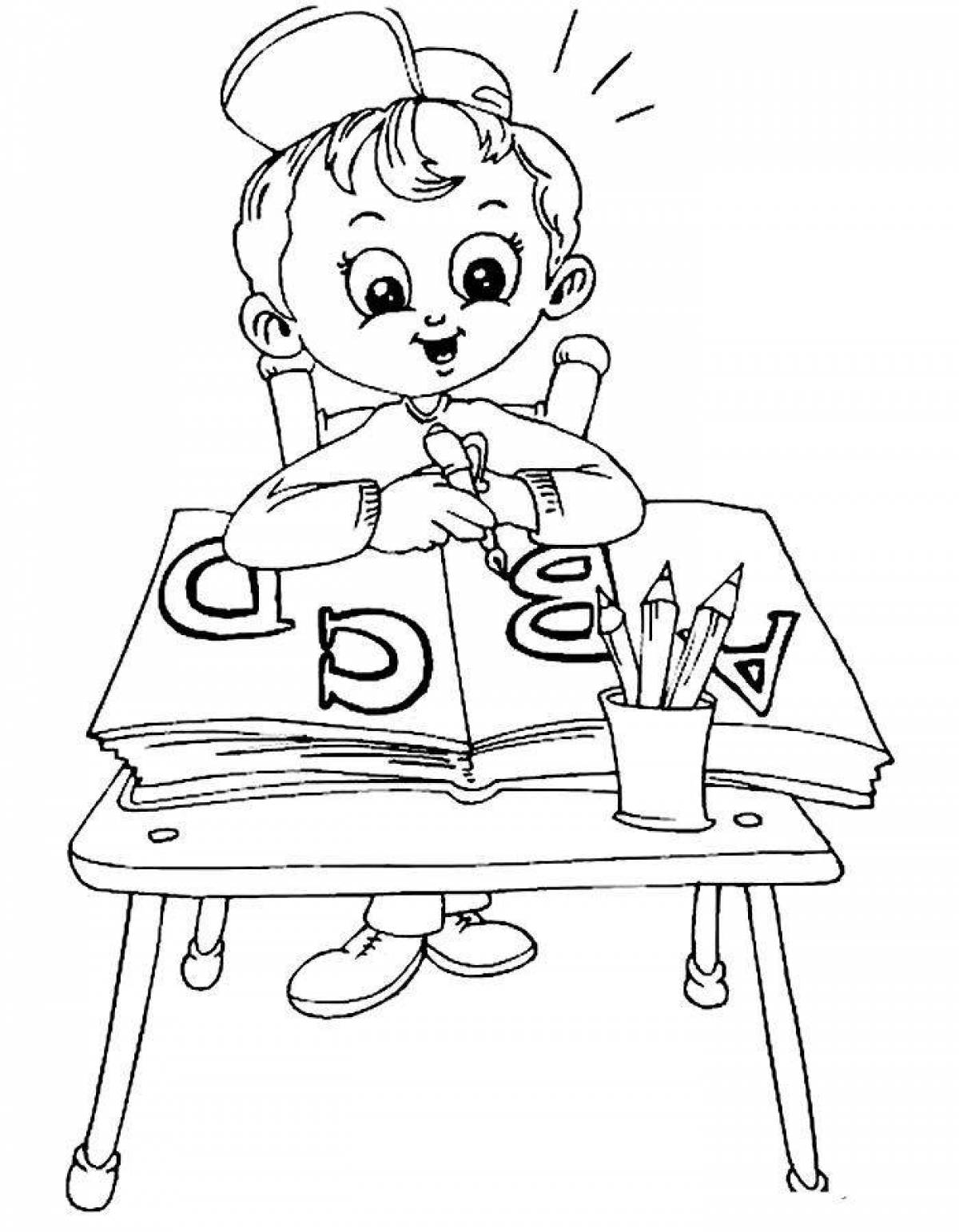 Student coloring page