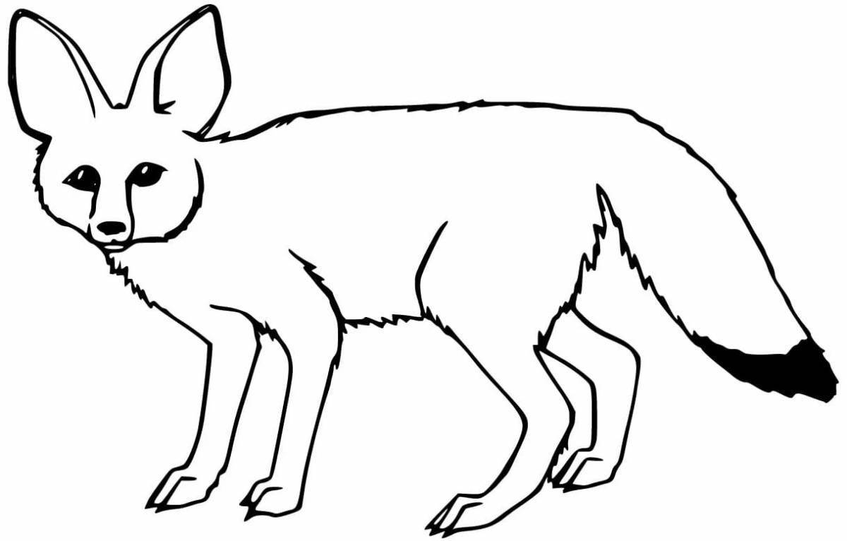 Animated fox coloring book