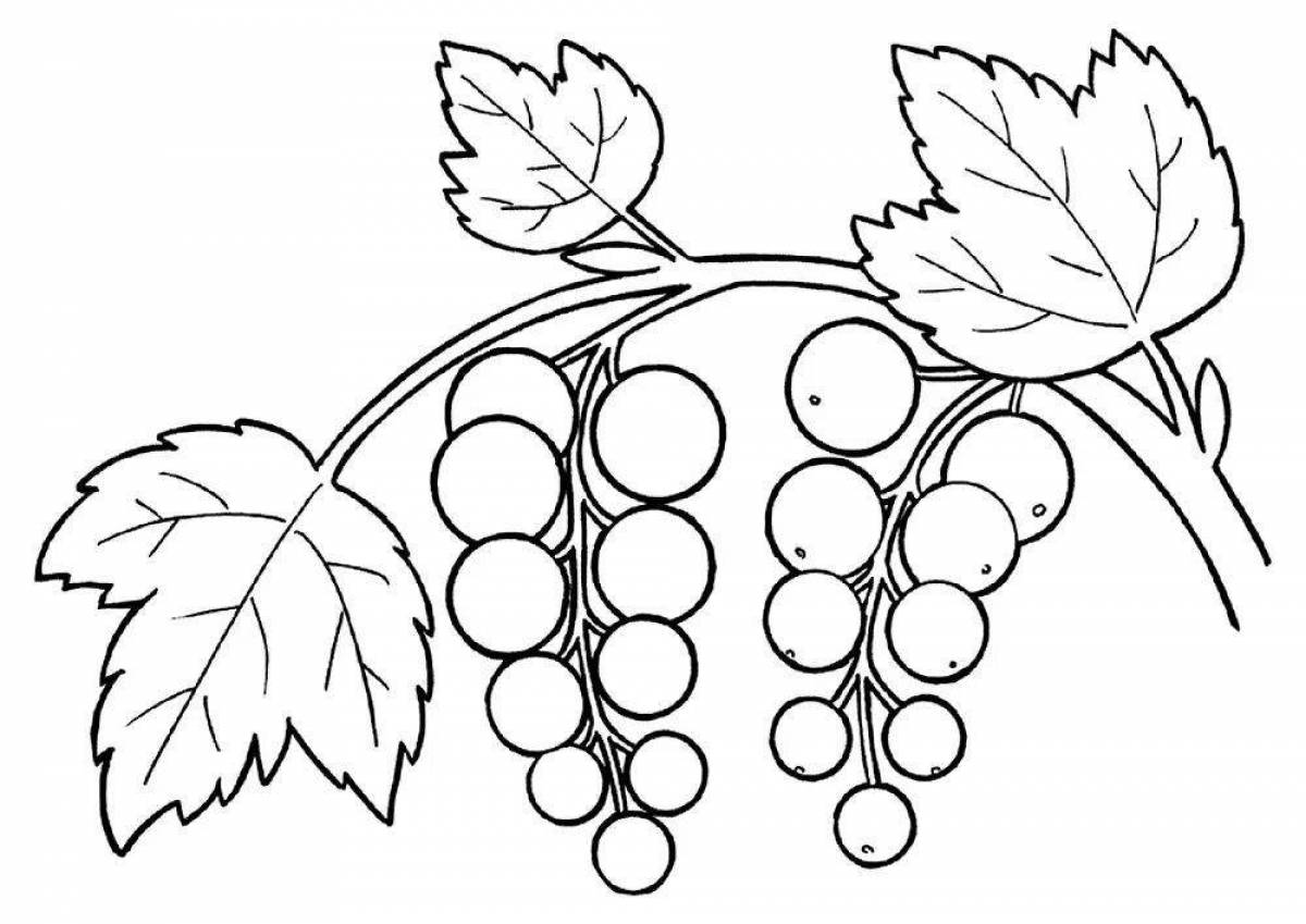 Glowing berries coloring pages