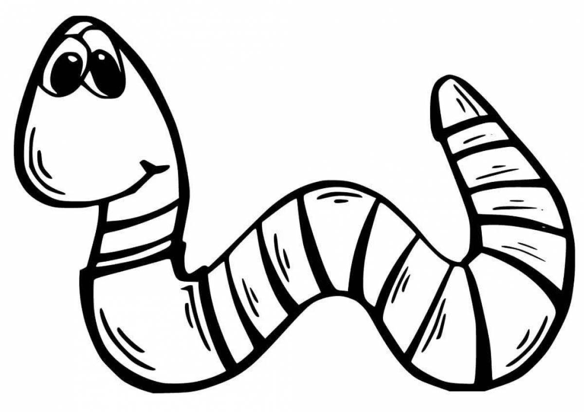 Glorious bridgeworm coloring page