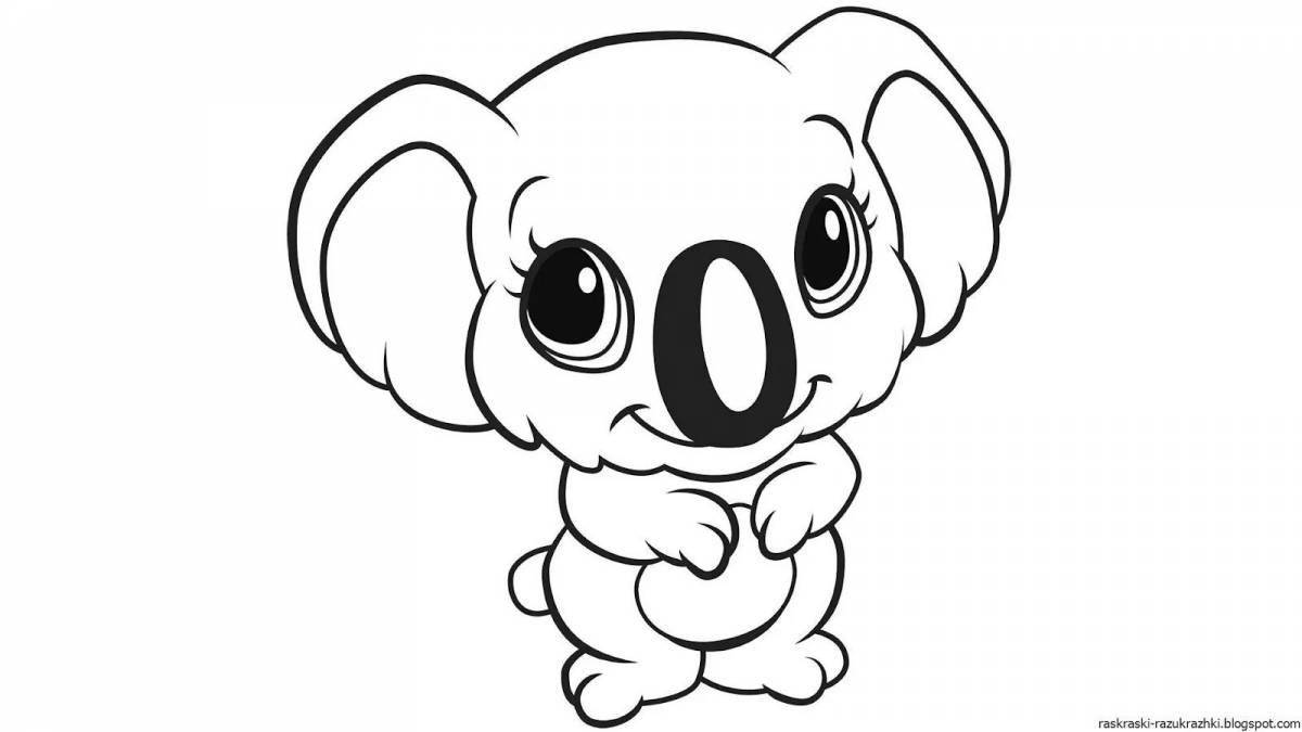 Amazing coloring pages cute little animals